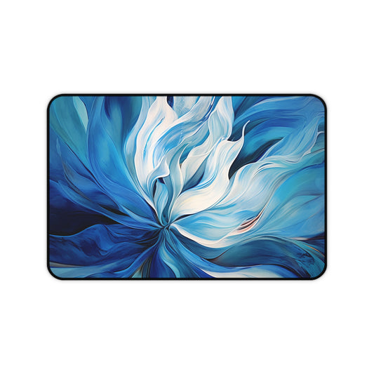 Desk Mat Blue Tluip Abstract 1