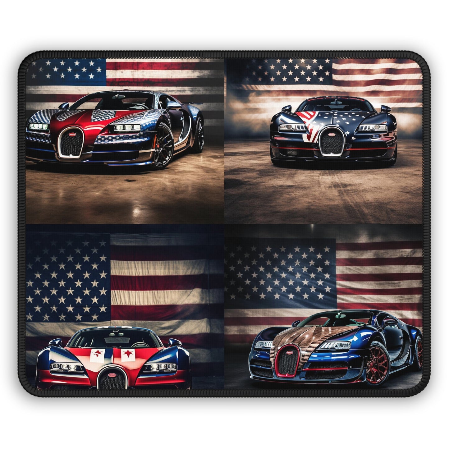 Gaming Mouse Pad  Bugatti American Flag 5