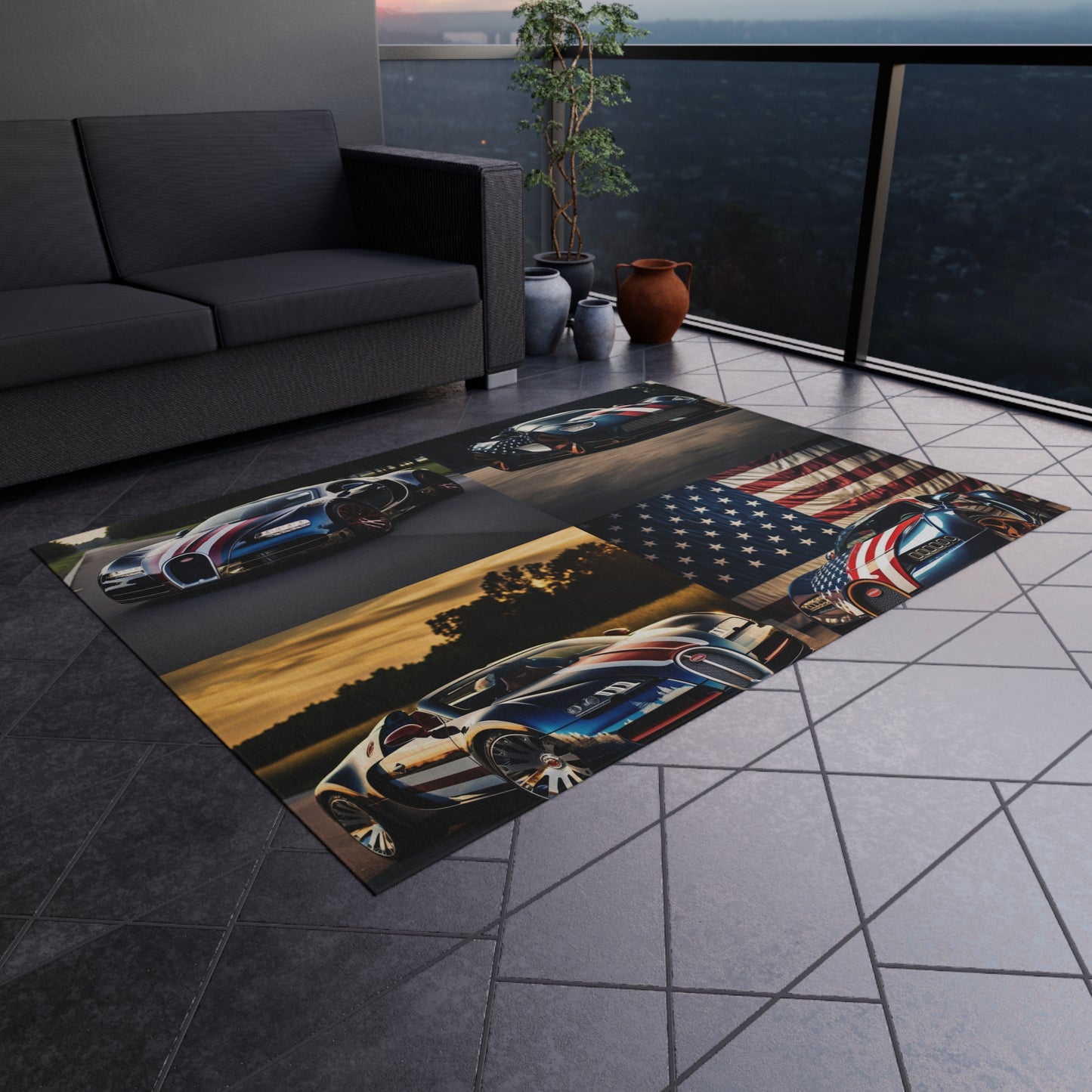 Outdoor Rug  Bugatti Flag American 5