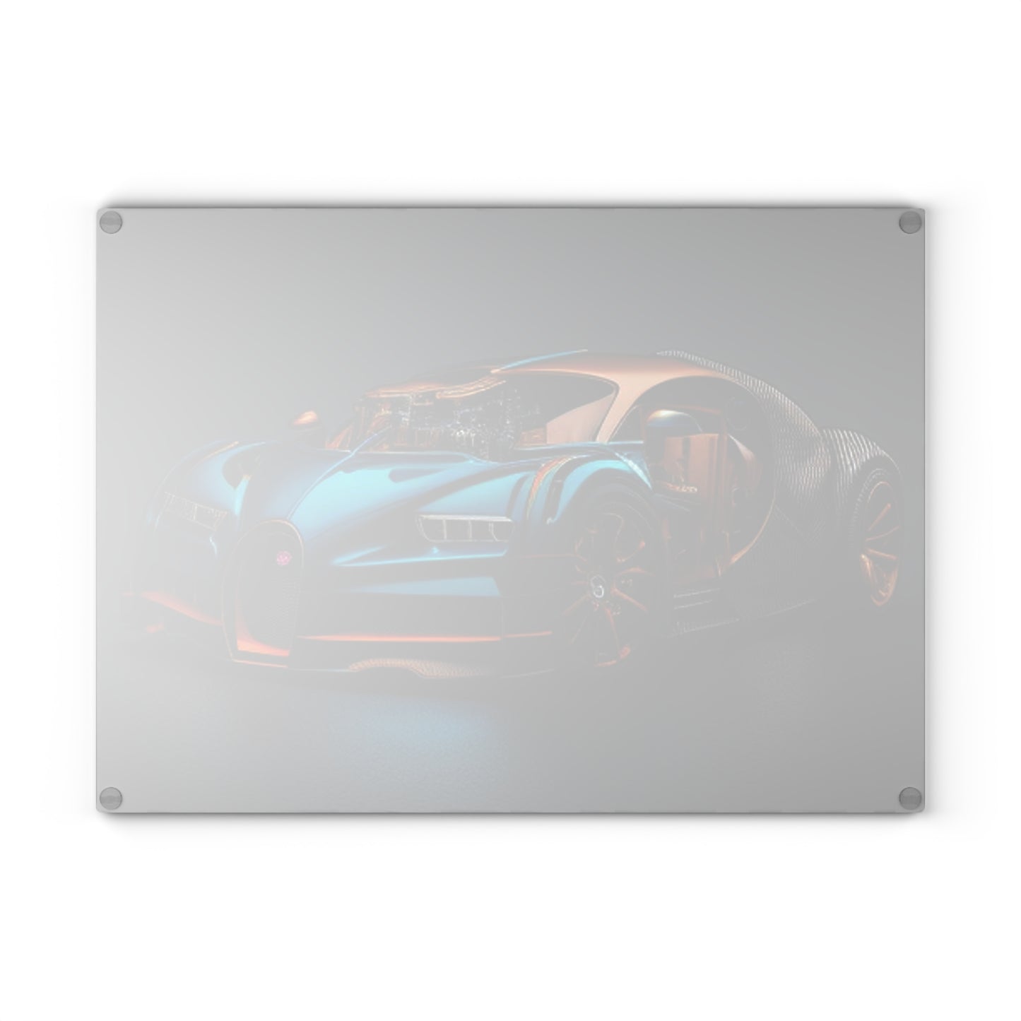 Glass Cutting Board Bugatti Blue 4