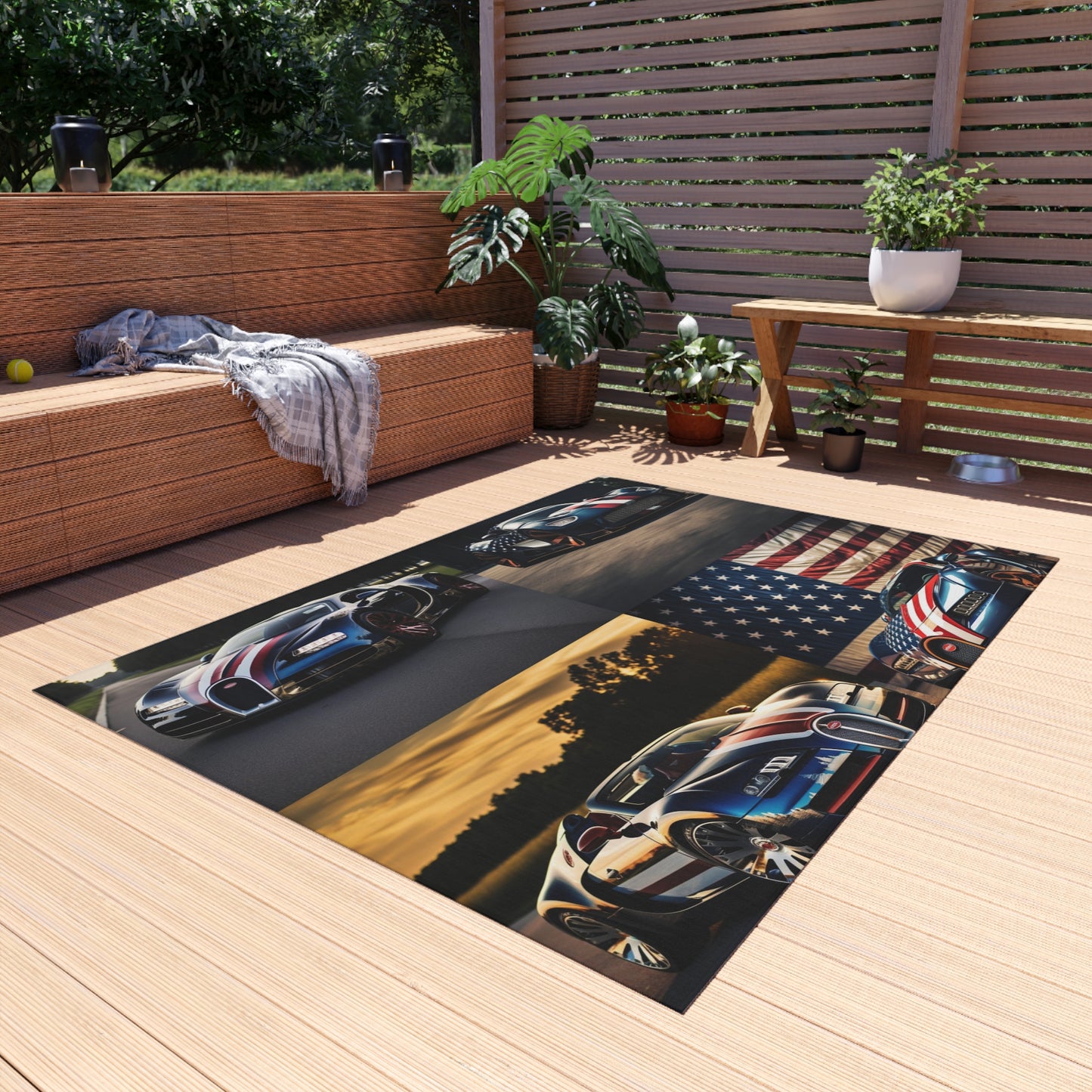 Outdoor Rug  Bugatti Flag American 5