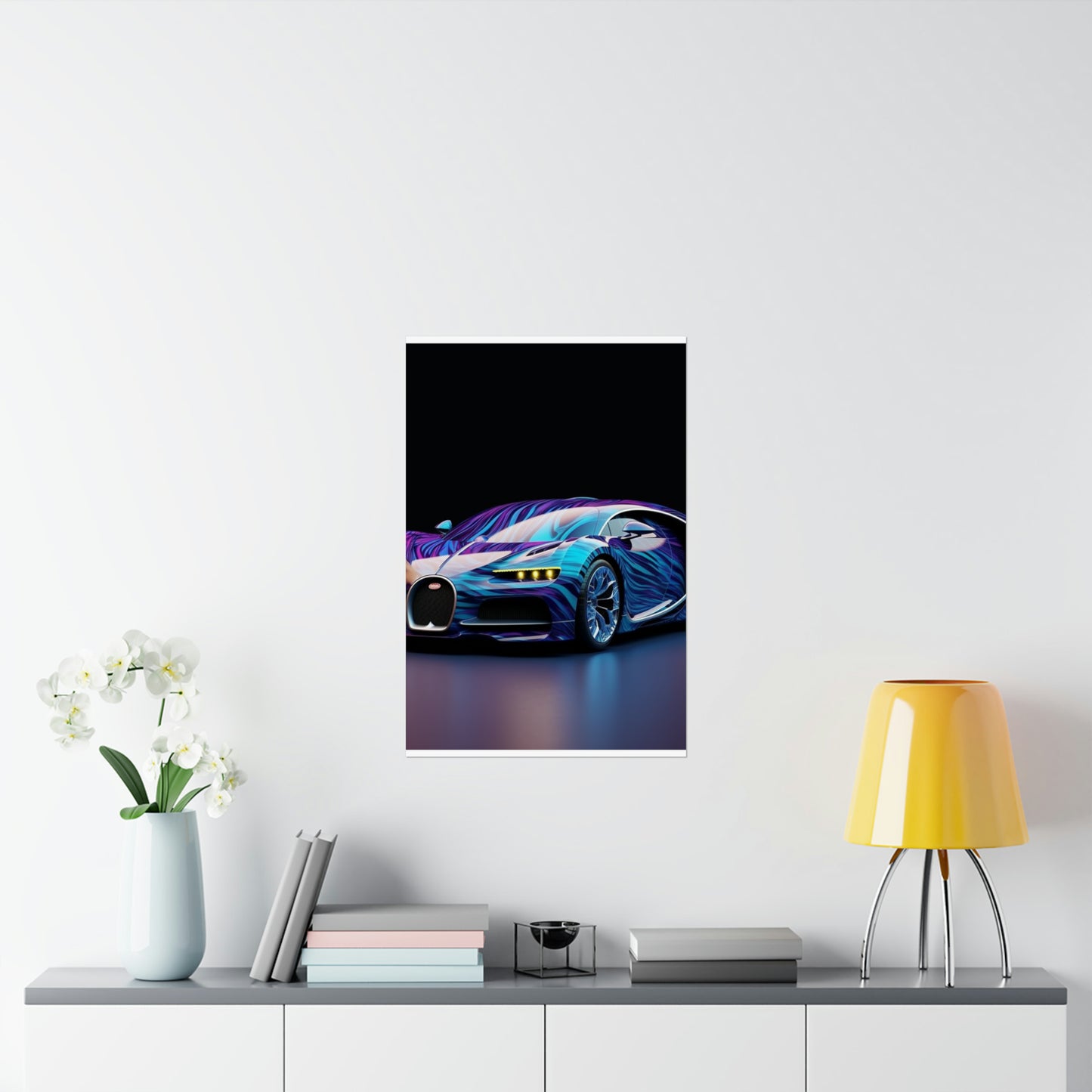 Premium Matte Vertical Posters Bugatti Abstract Flair 3