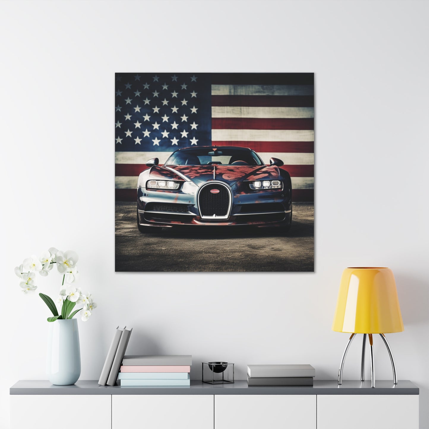 Canvas Gallery Wraps Bugatti Flag 3