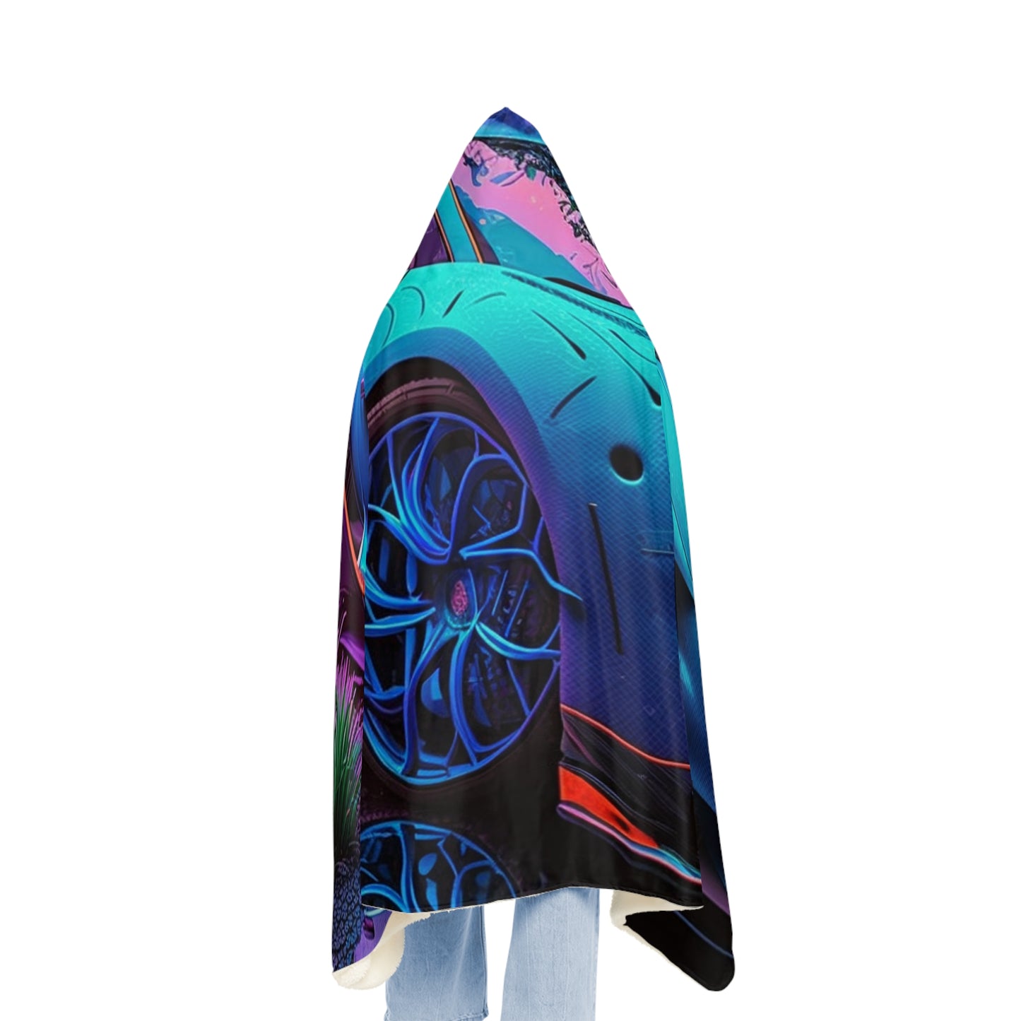 Snuggle Hooded Blanket Bugatti Neon Chiron 2