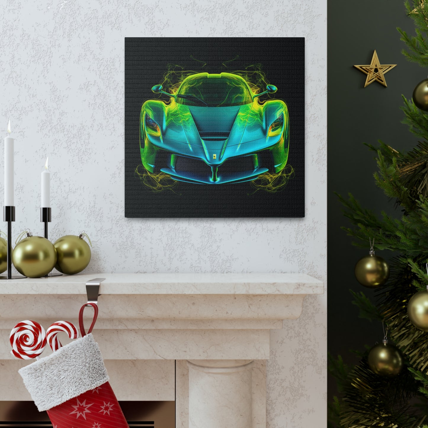 Canvas Gallery Wraps Ferrari Neon 2