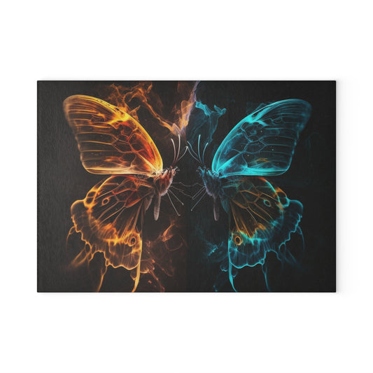 Glass Cutting Board Kiss Neon Butterfly 6