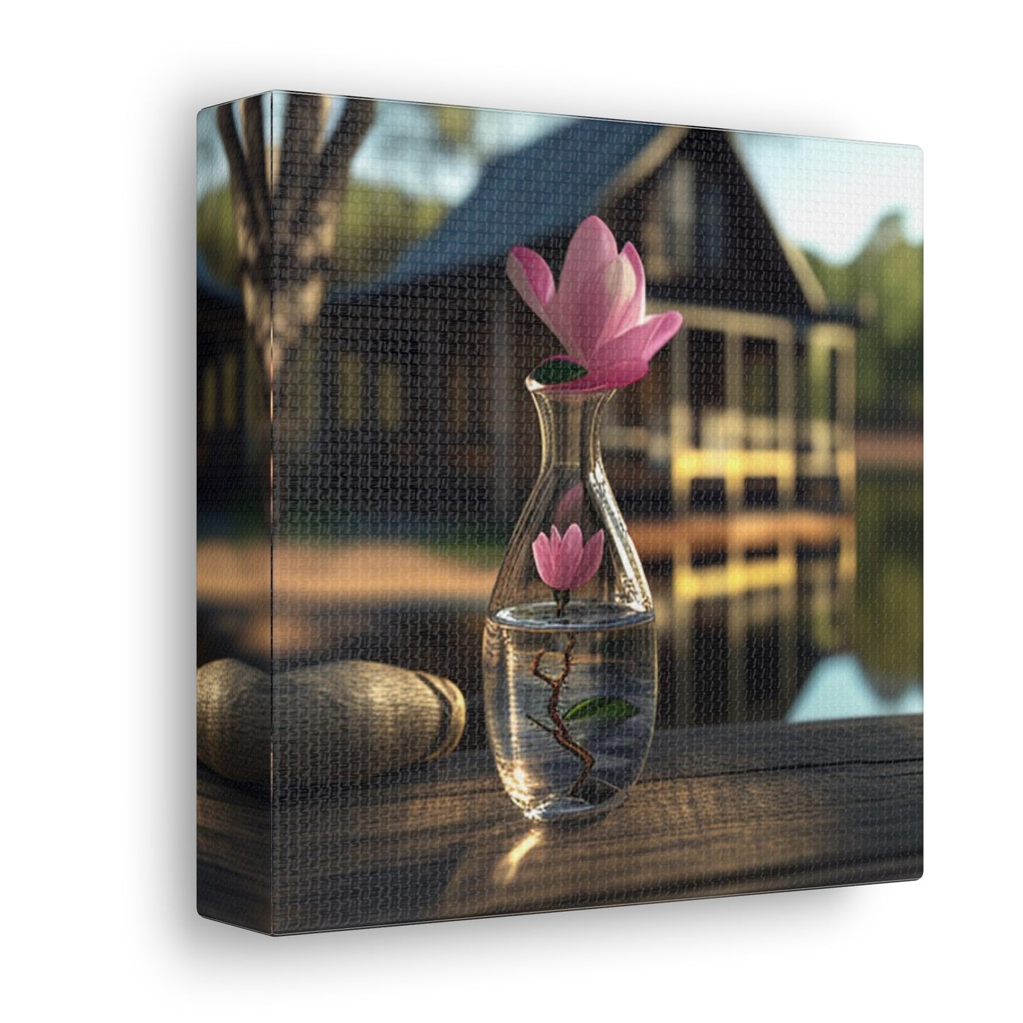 Canvas Gallery Wraps Magnolia in a Glass vase 4