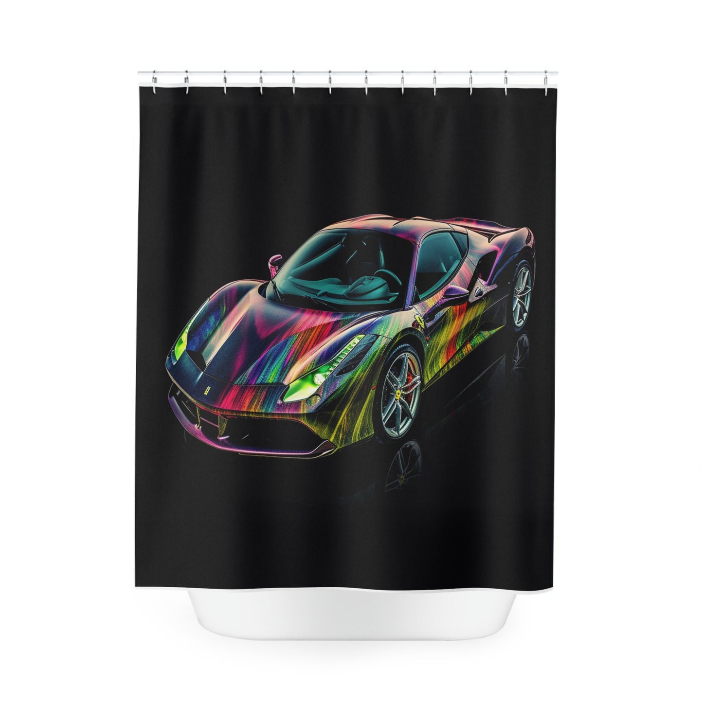Polyester Shower Curtain Ferrari Color 3