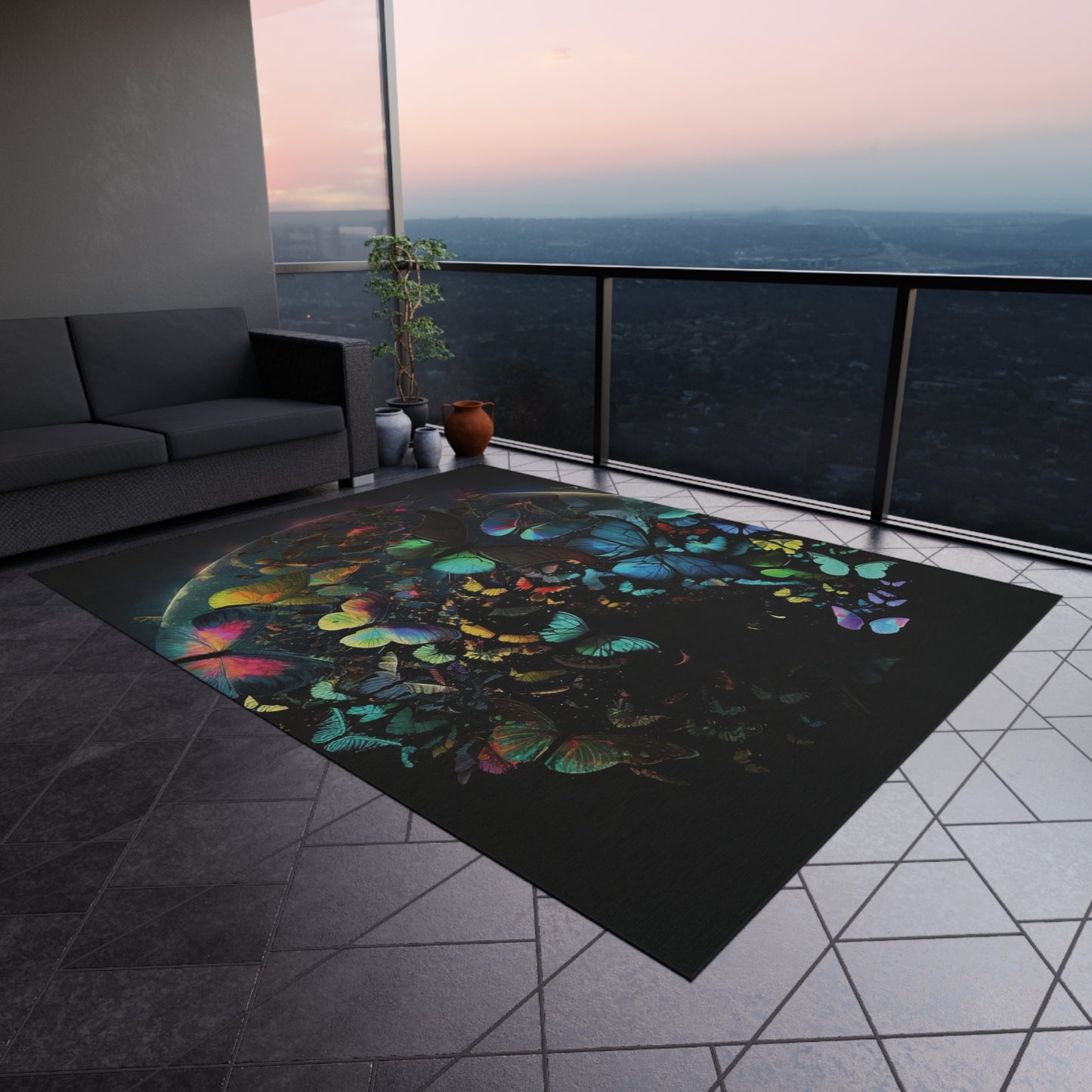 Outdoor Rug  Moon Butterfly 4