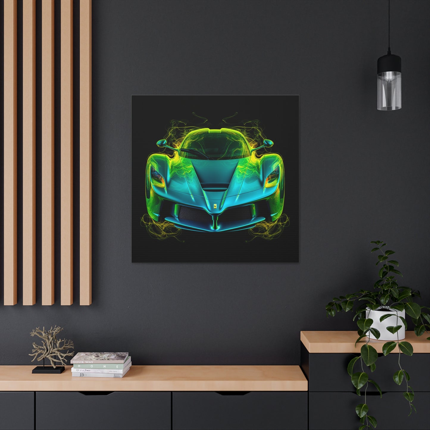 Canvas Gallery Wraps Ferrari Neon 2