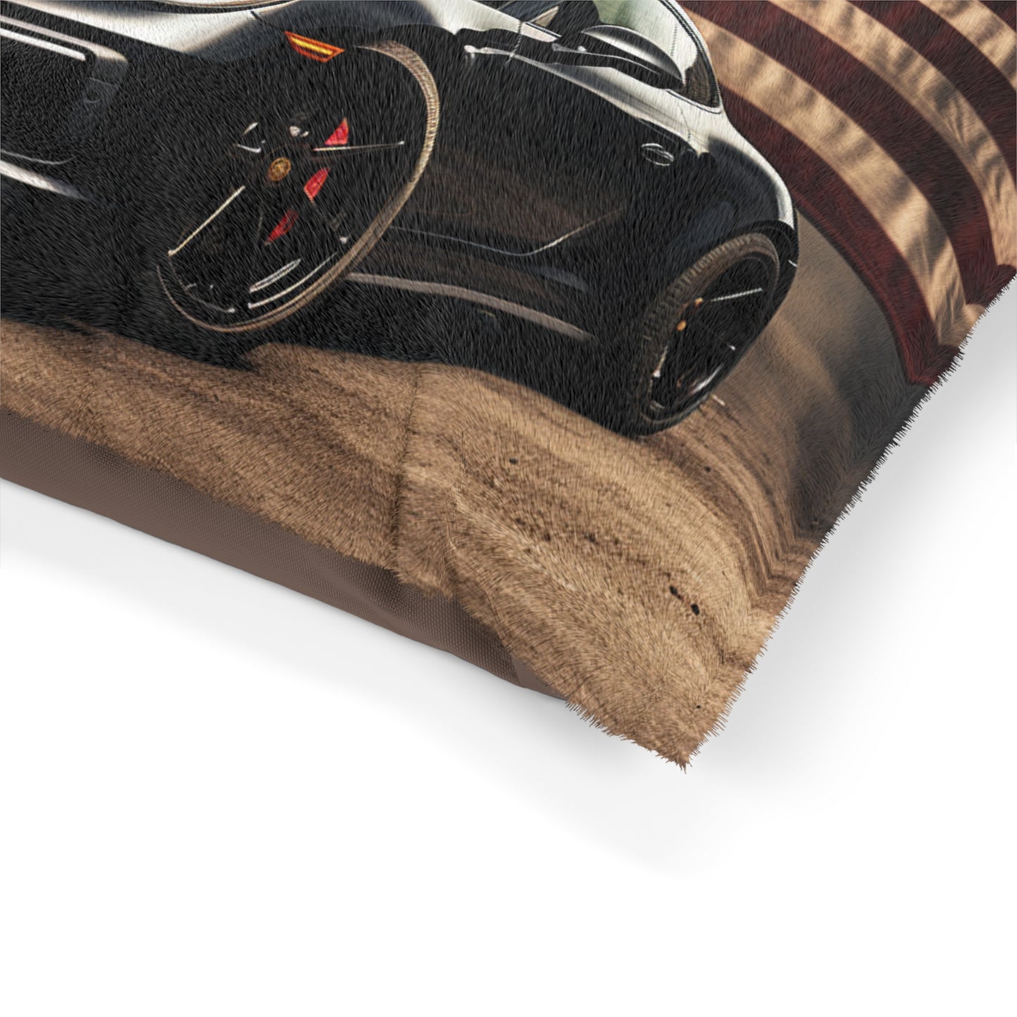 Pet Bed American Flag Background Porsche 4