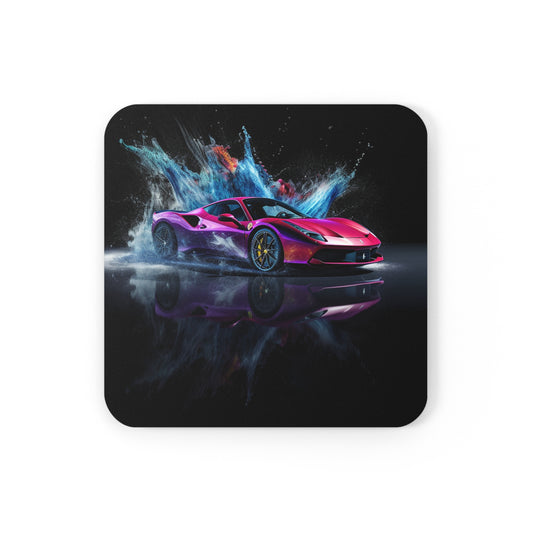 Corkwood Coaster Set Ferrari Water Splash 4