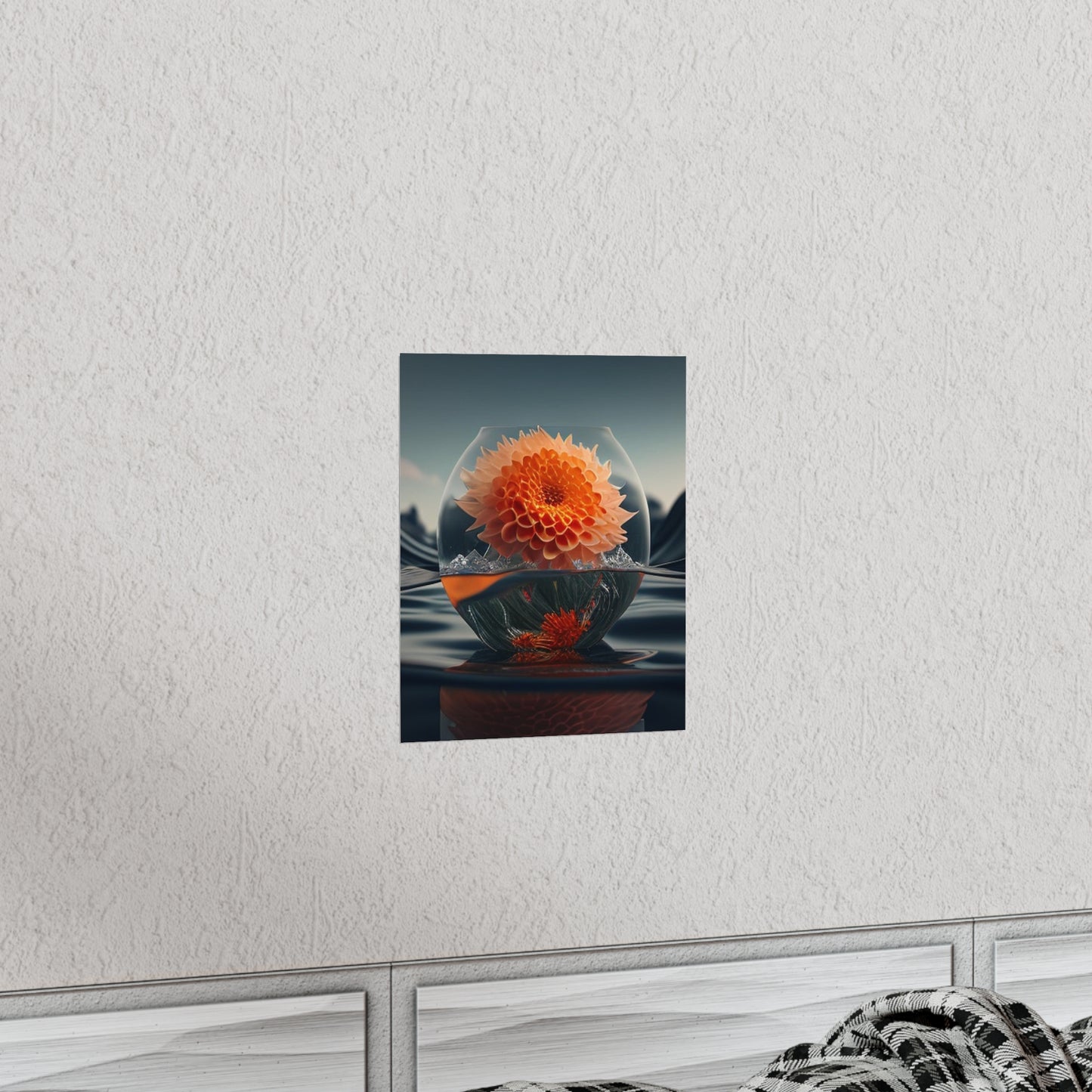 Premium Matte Vertical Posters Dahlia Orange 3