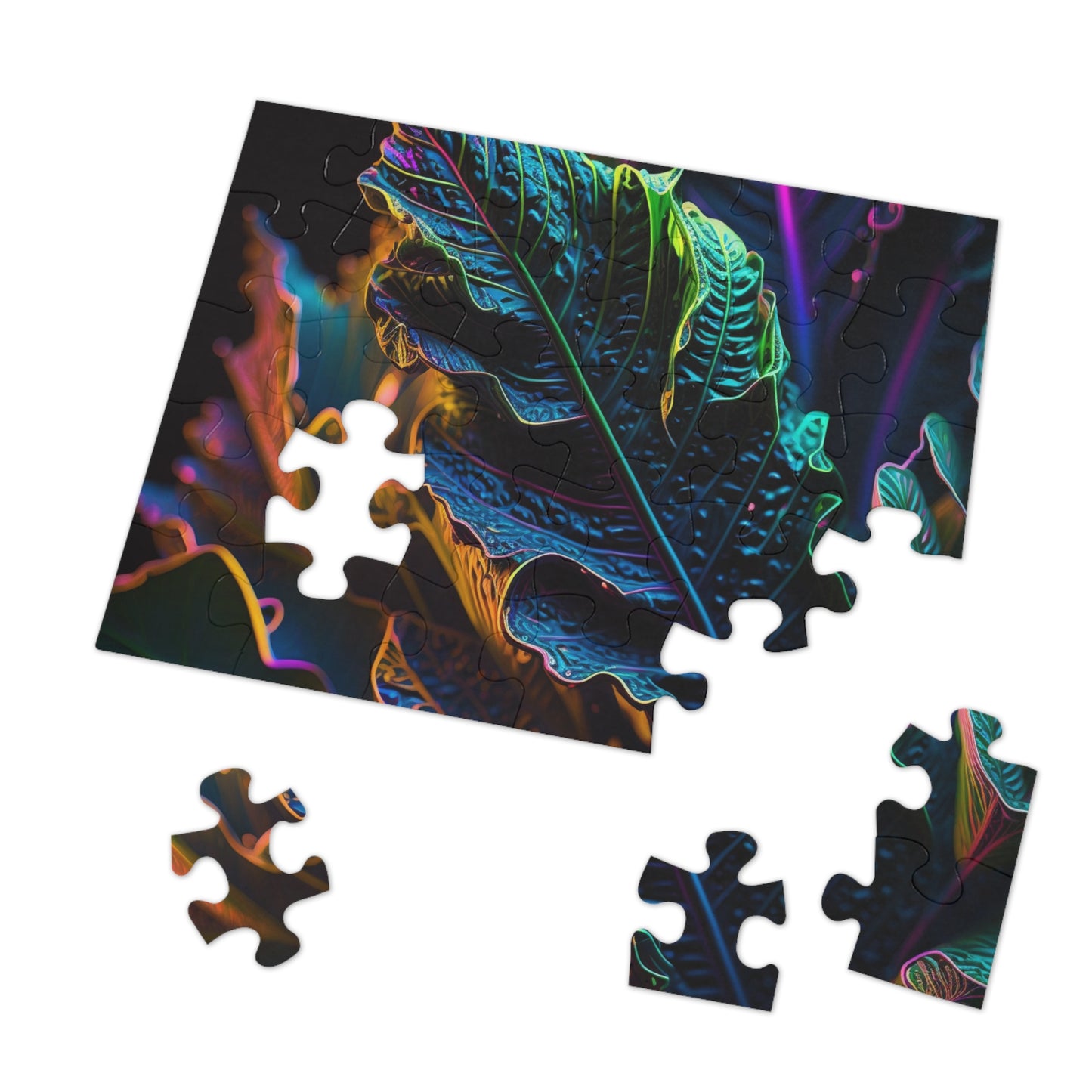 Jigsaw Puzzle (30, 110, 252, 500,1000-Piece) Florescent Skull Death 4