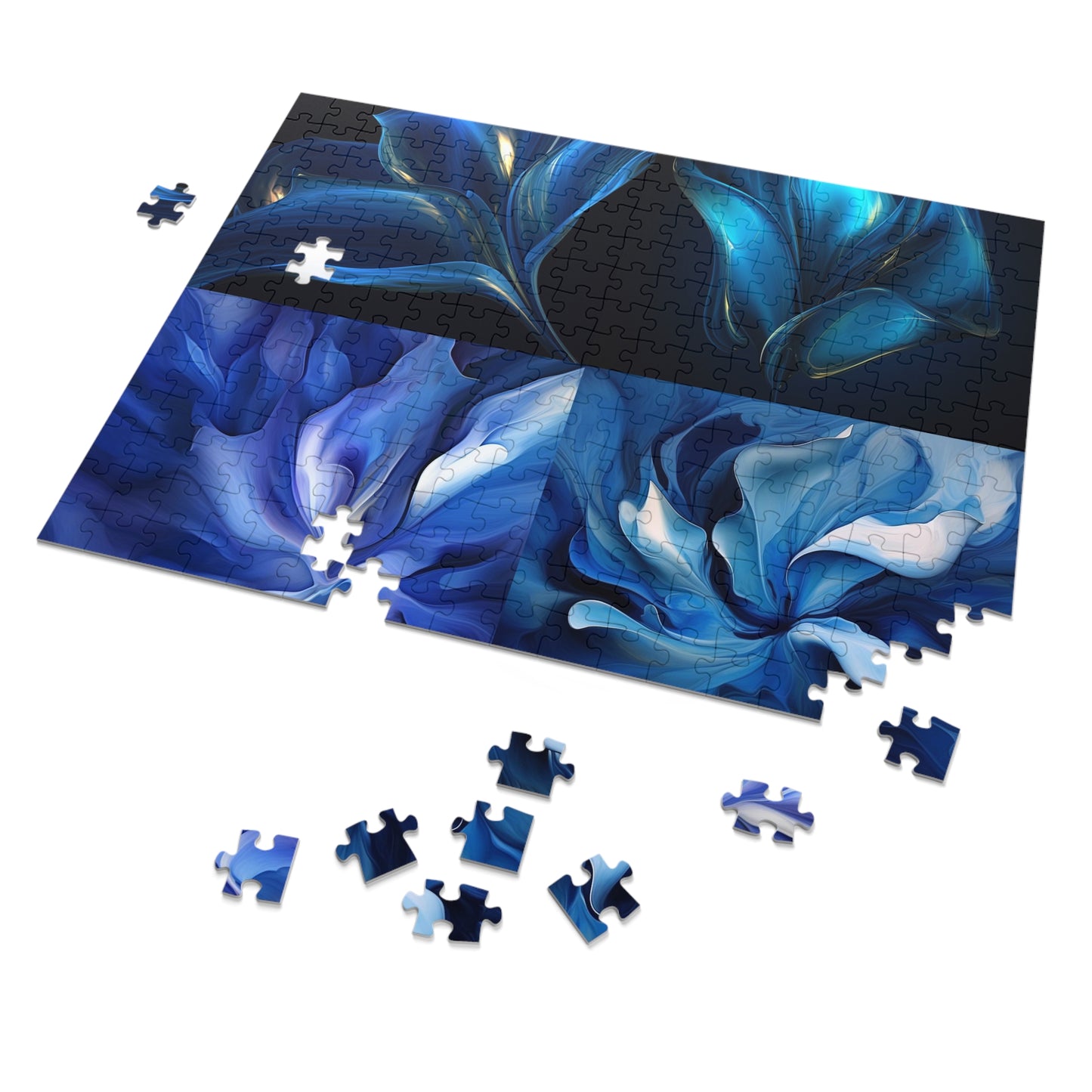 Jigsaw Puzzle (30, 110, 252, 500,1000-Piece) Abstract Blue Tulip 5