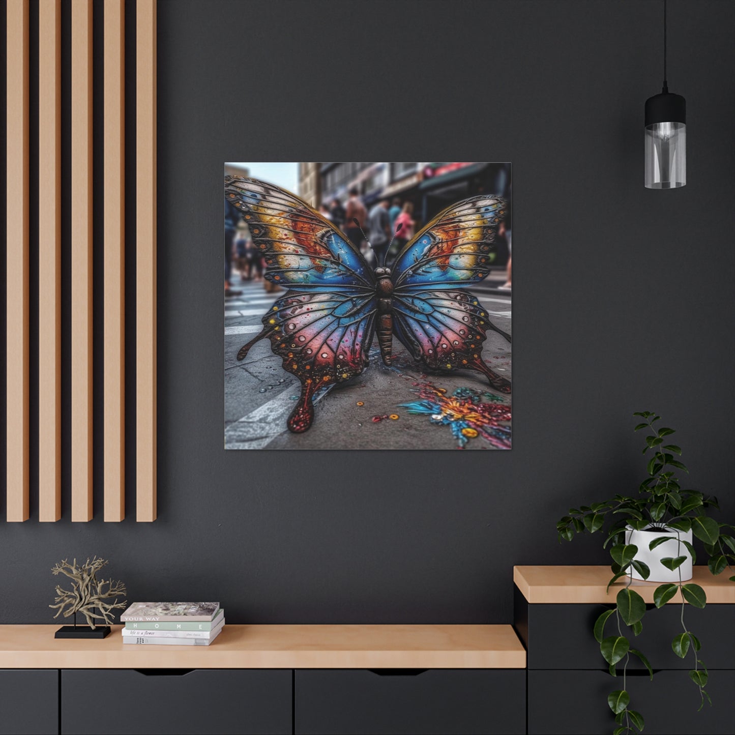 Canvas Gallery Wraps Liquid Street Butterfly 4