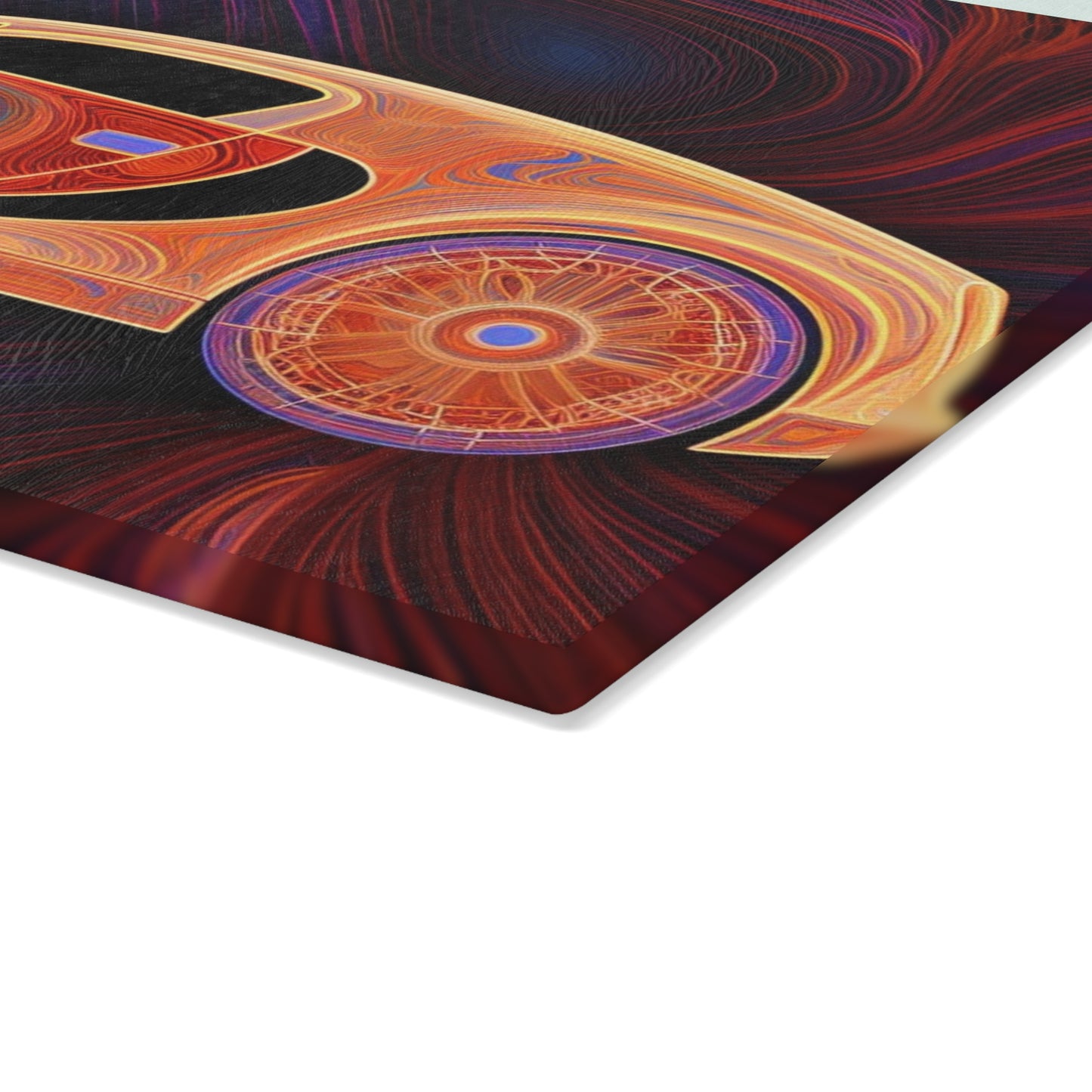 Glass Cutting Board Bugatti Abstract Concept 2