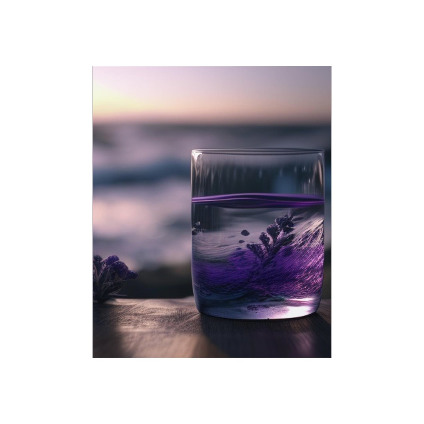 Premium Matte Vertical Posters Lavender in a vase 4