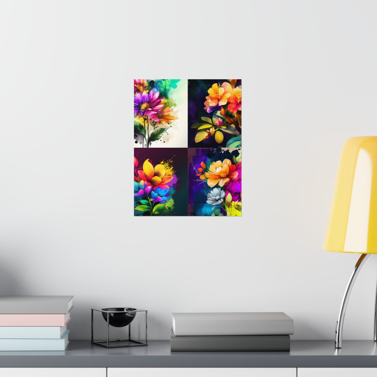 Premium Matte Vertical Posters Bright Spring Flowers 5