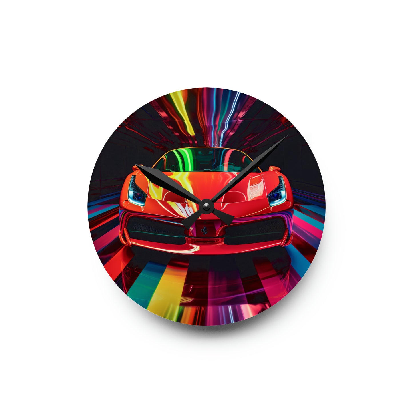 Acrylic Wall Clock Ferrari Flair Macro 3