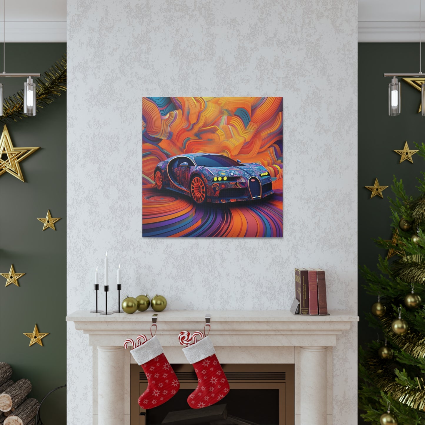 Canvas Gallery Wraps Bugatti Abstract Concept 4