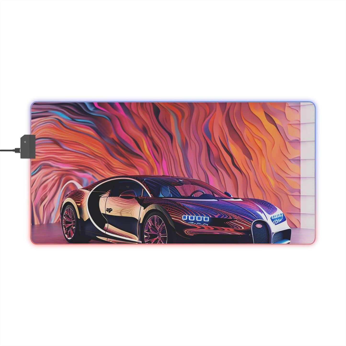 LED Gaming Mouse Pad Bugatti Abstract Flair 4