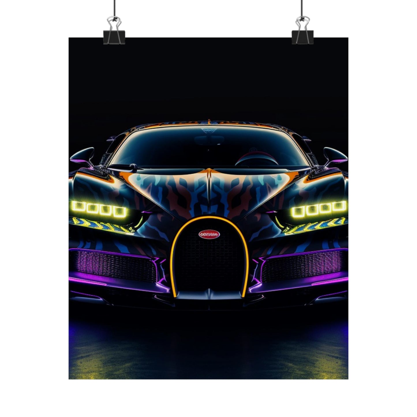 Premium Matte Vertical Posters Hyper Bugatti Chiron 3