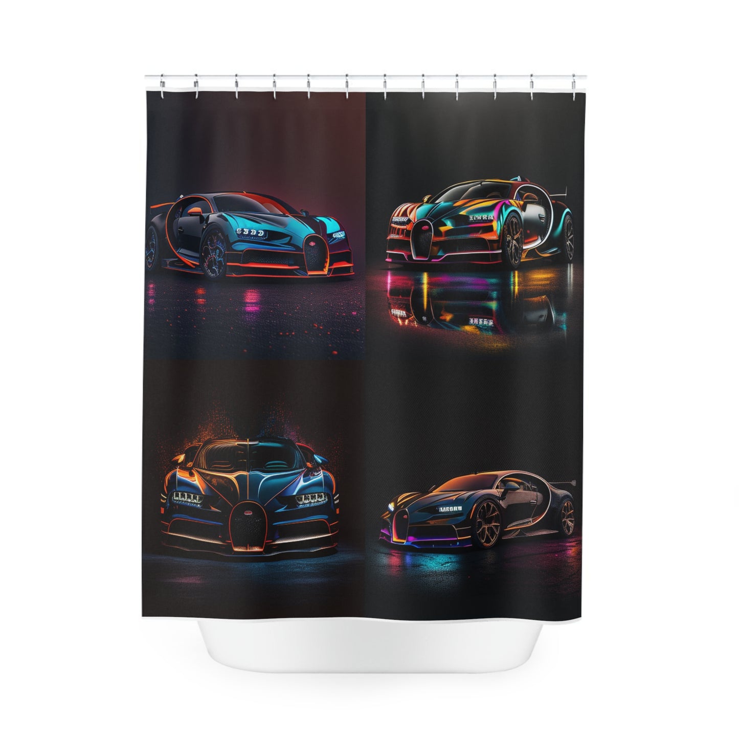Polyester Shower Curtain Bugatti Chiron Super 5