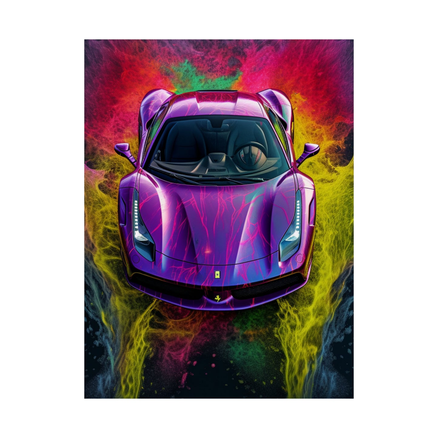 Premium Matte Vertical Posters Farrari Water 3