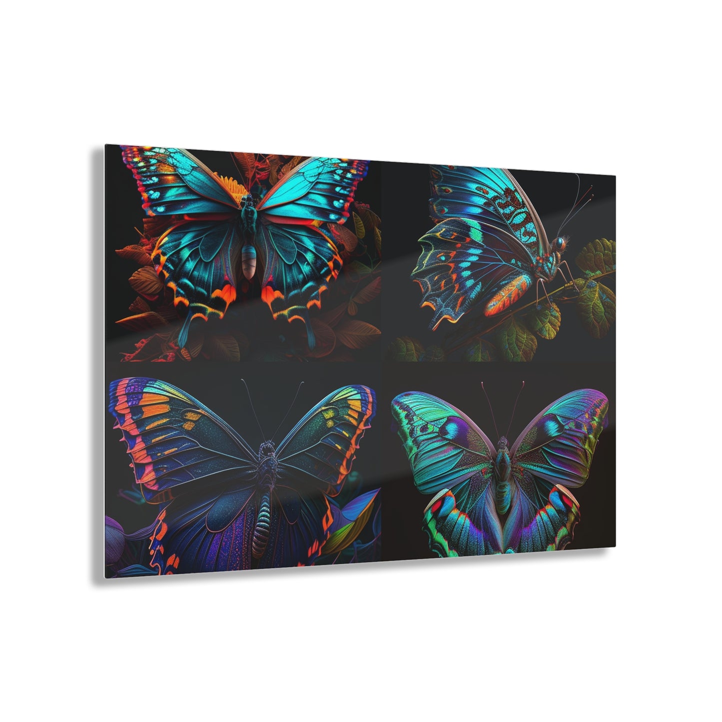 Acrylic Prints Hue Neon Butterfly 5