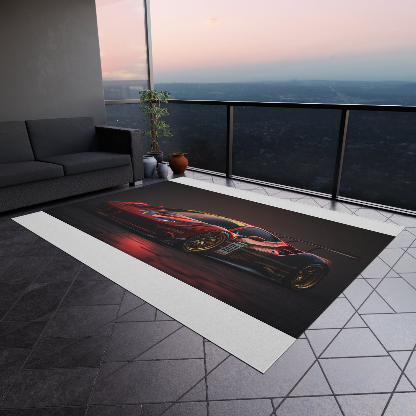 Outdoor Rug  Ferrari Red 1