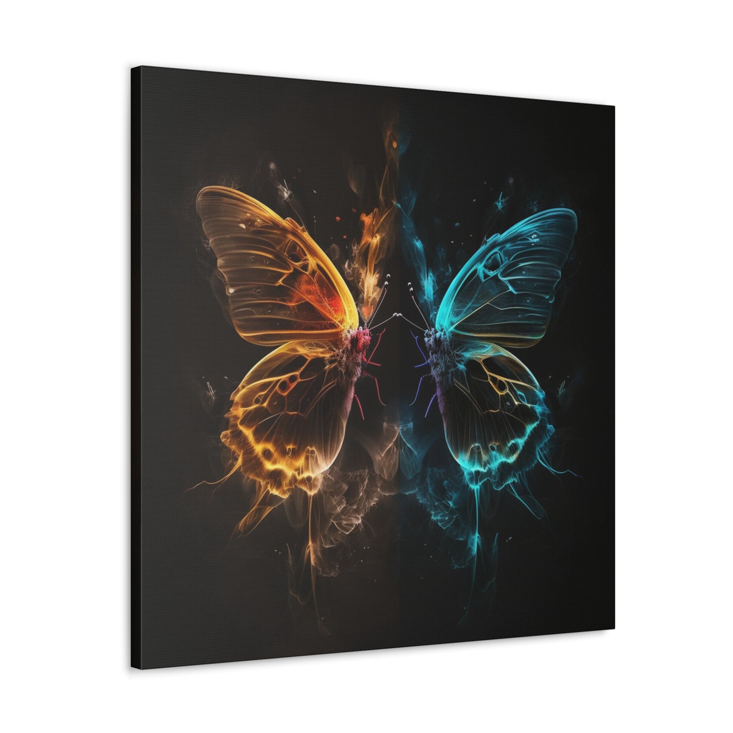 Canvas Gallery Wraps Kiss Neon Butterfly 7