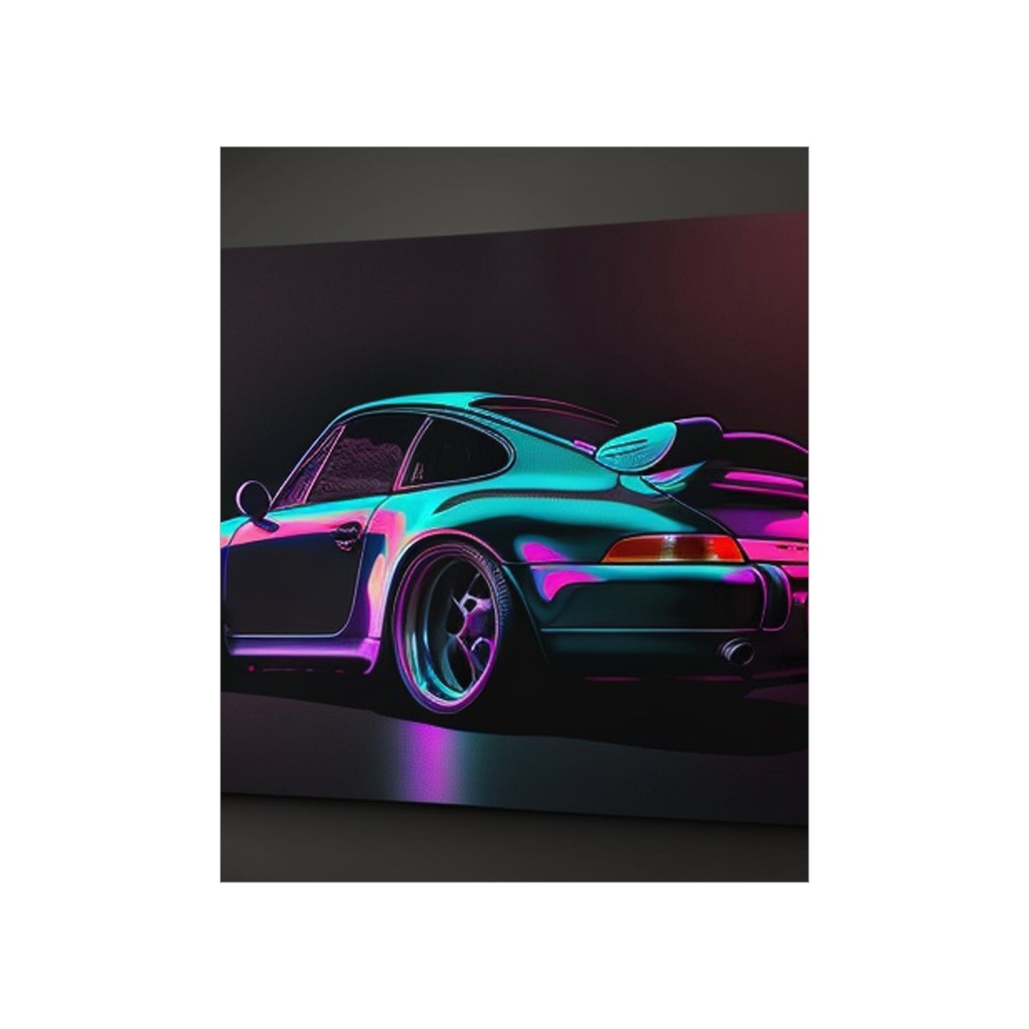 Premium Matte Vertical Posters Porsche Purple 1