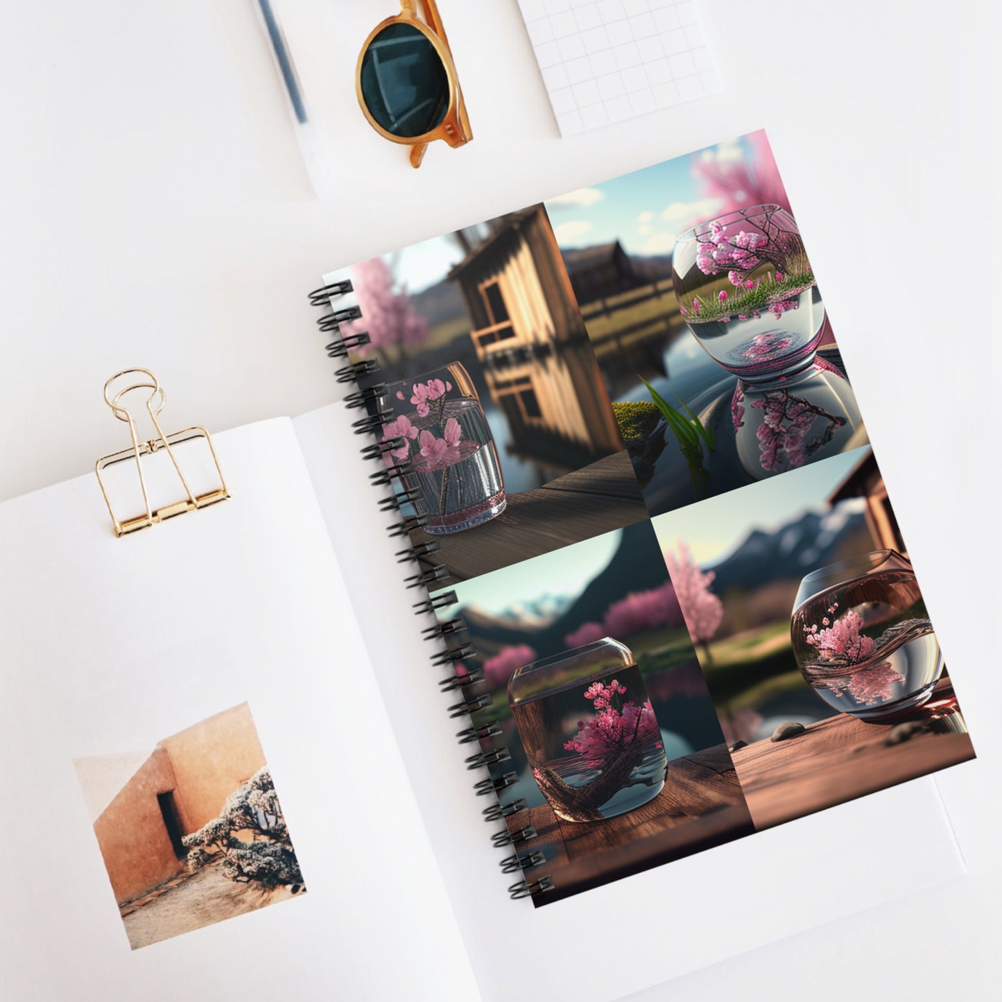 Spiral Notebook - Ruled Line Cherry Blossom 5