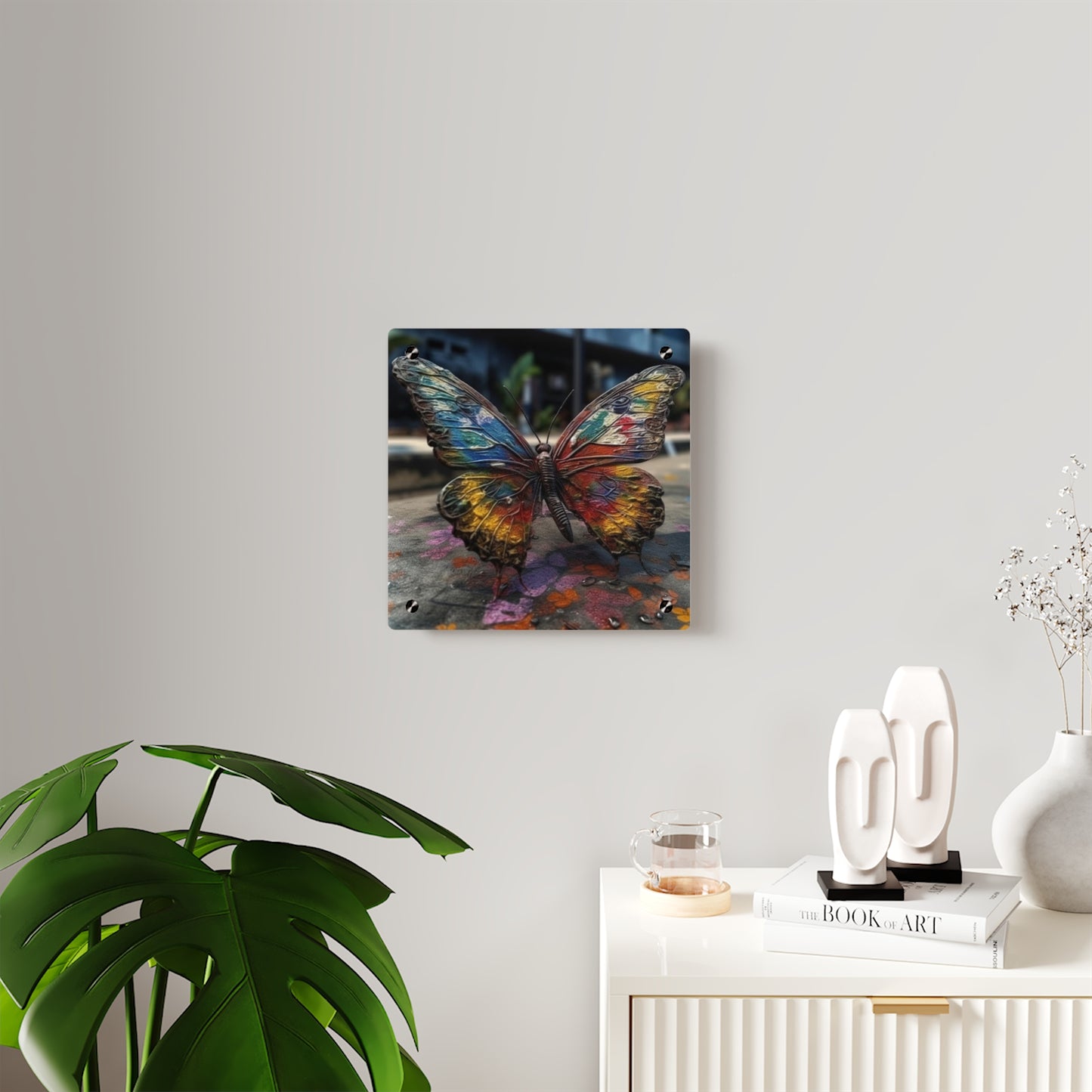 Acrylic Wall Art Panels Liquid Street Butterfly 3