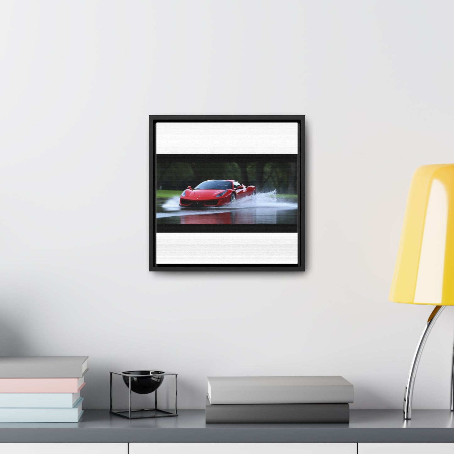 Gallery Canvas Wraps, Square Frame Water Ferrari Splash 2