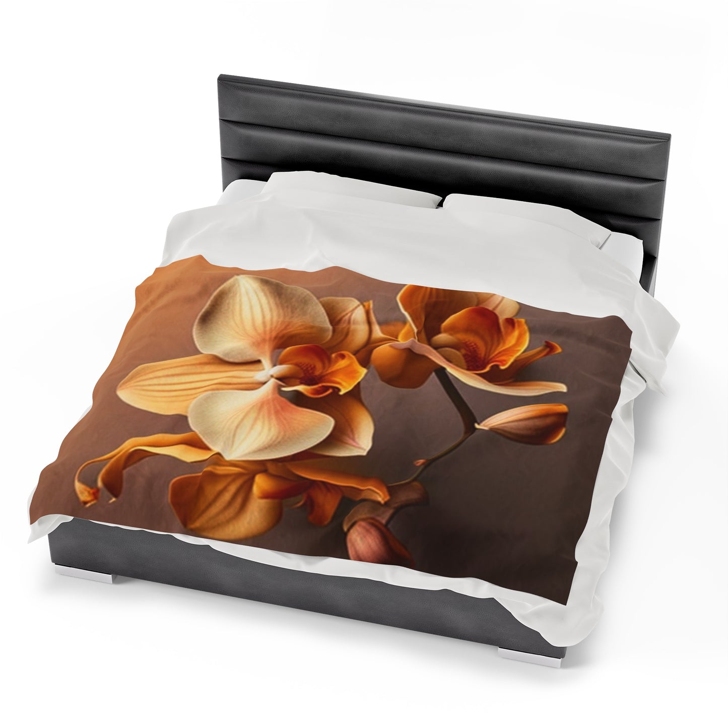 Velveteen Plush Blanket orchid pedals 2