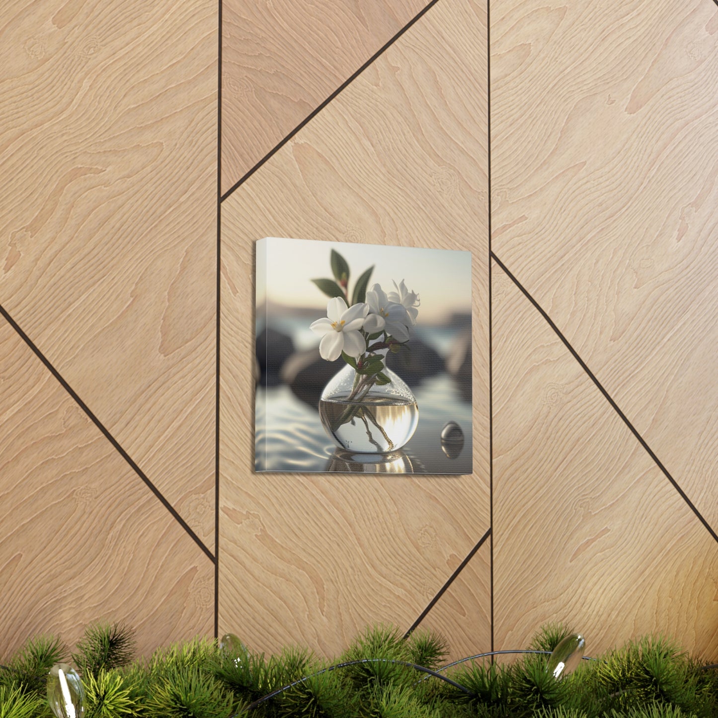 Canvas Gallery Wraps Jasmine glass vase 1