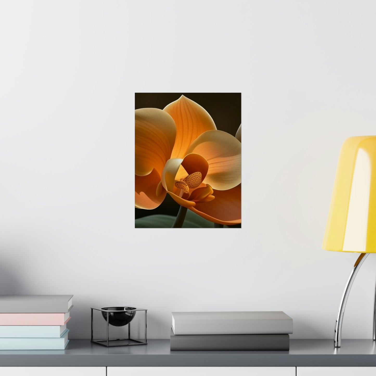 Premium Matte Vertical Posters Orange Orchid 4