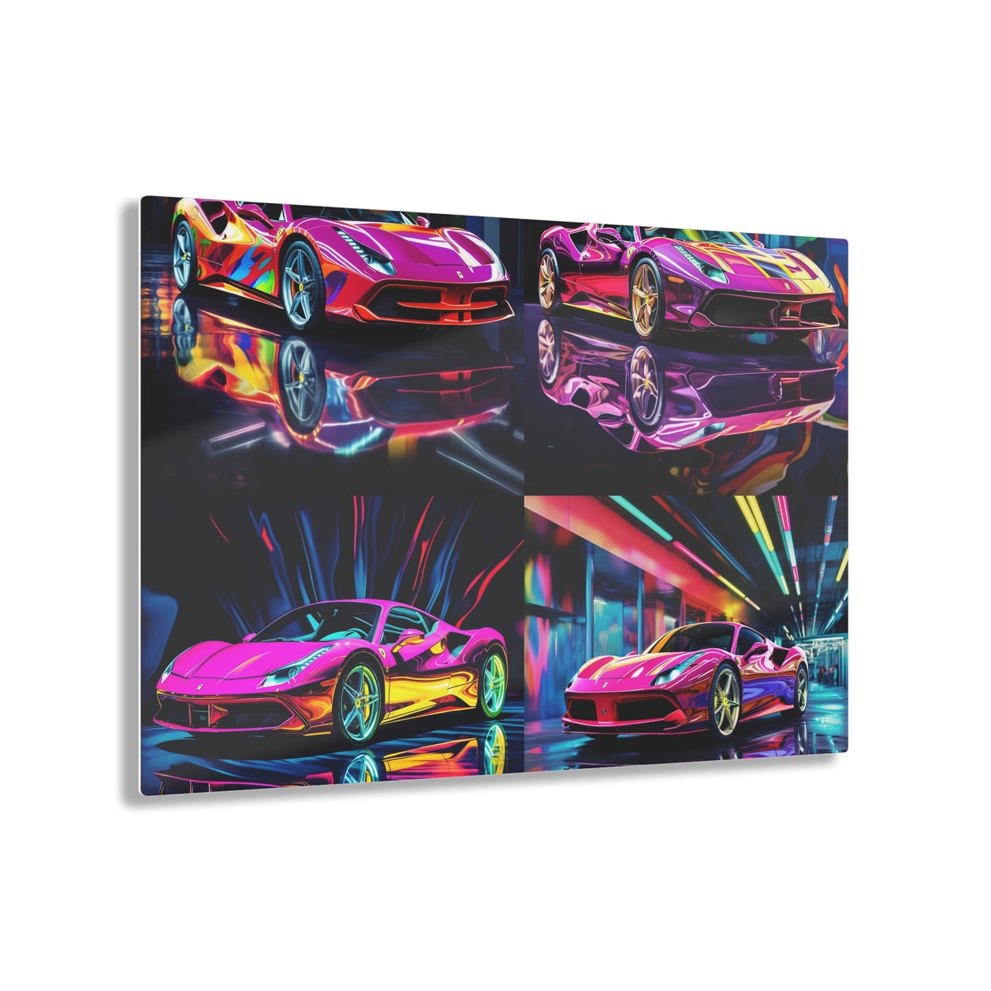 Acrylic Prints Pink Macro Ferrari 5