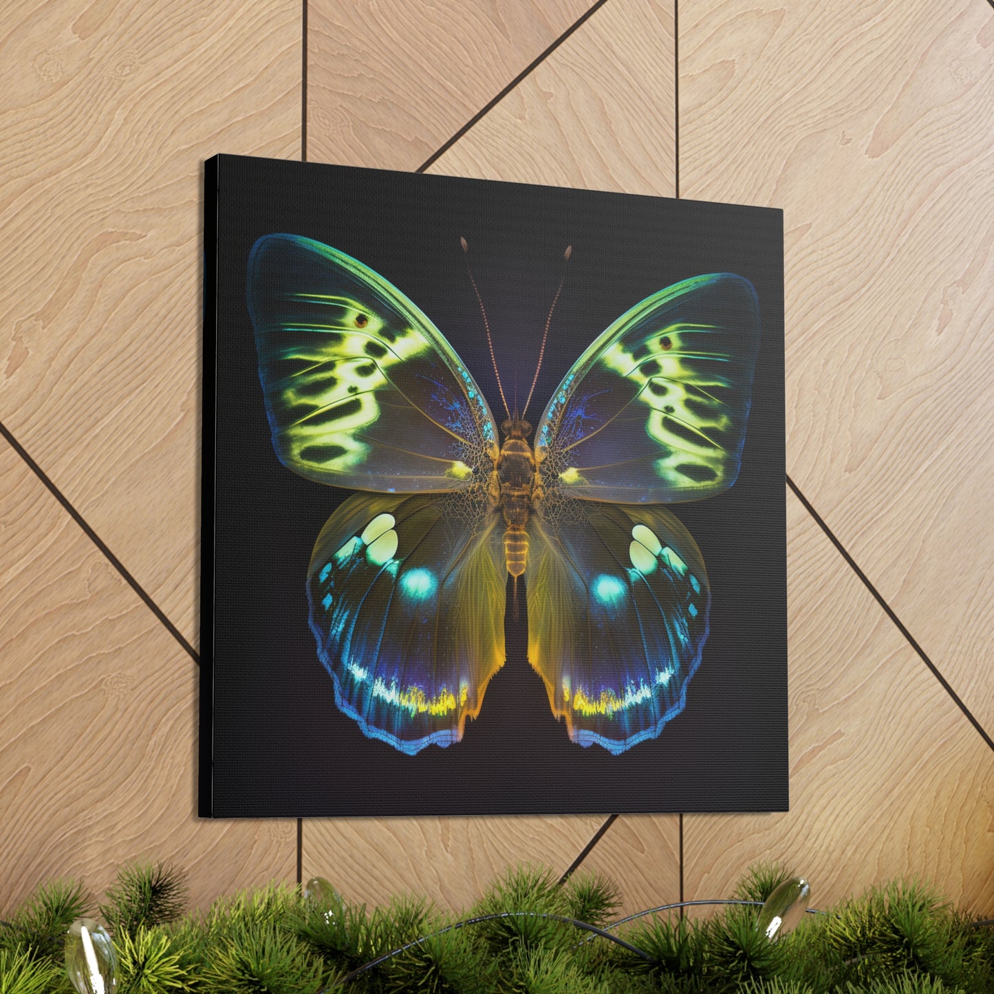 Canvas Gallery Wraps Neon Hue Butterfly 1