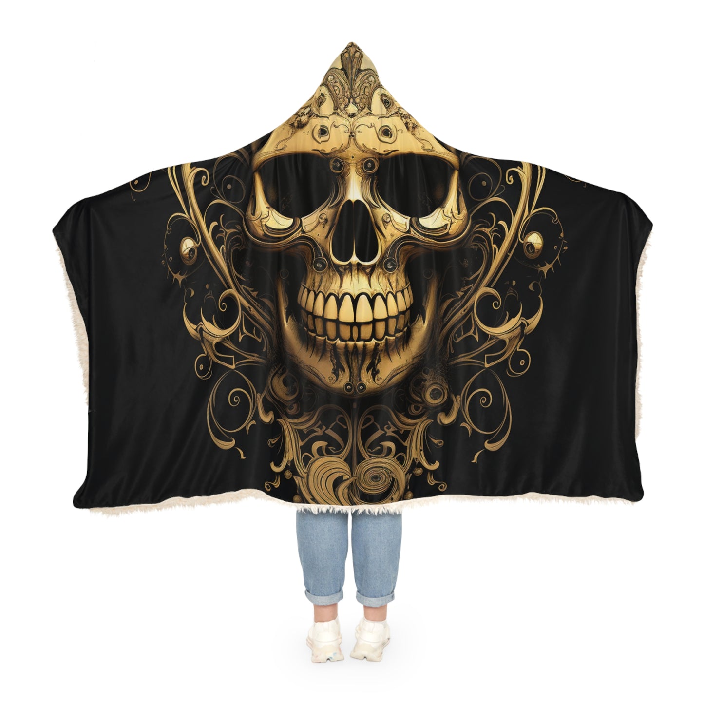 Snuggle Hooded Blanket Skull Treble Clef 3