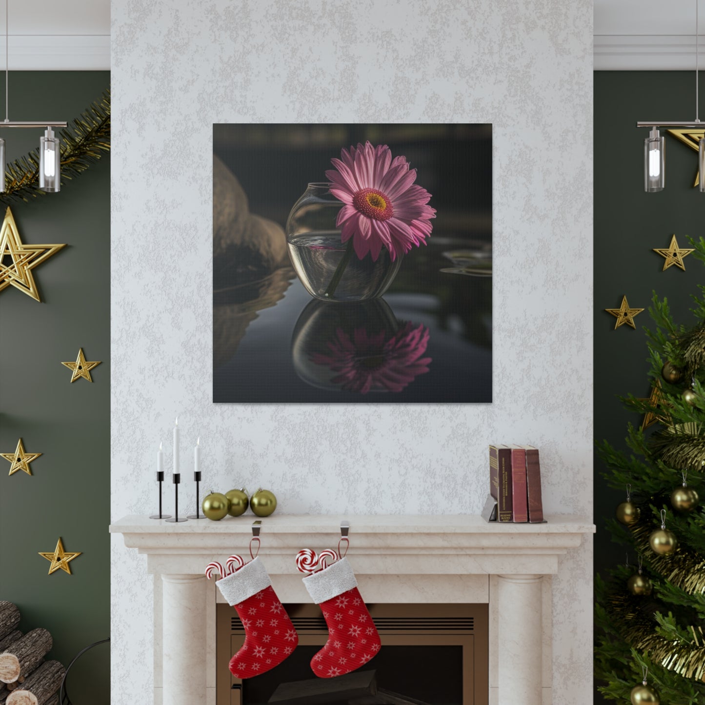 Canvas Gallery Wraps Pink Daisy 2