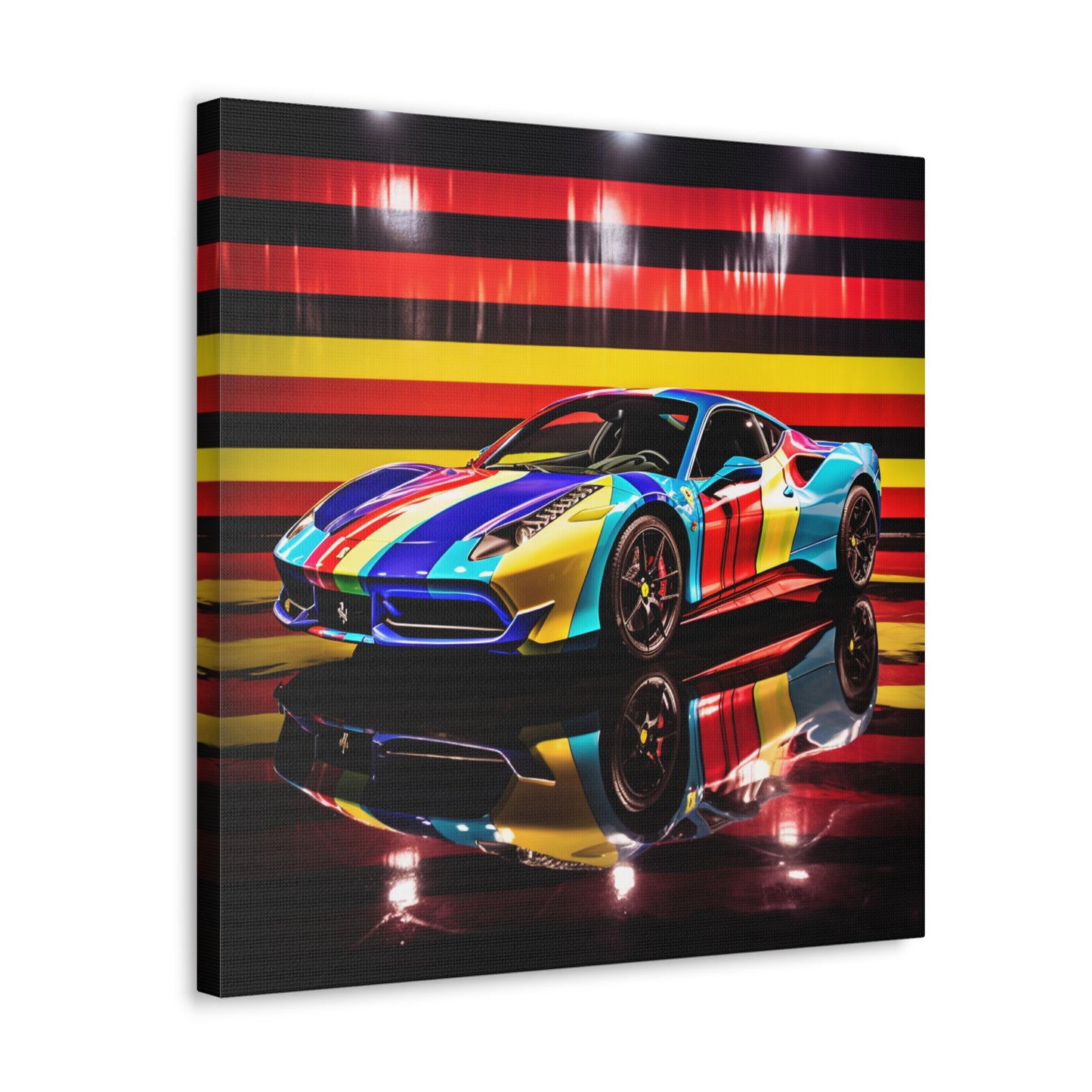 Canvas Gallery Wraps Hyper Colorfull Ferrari 2