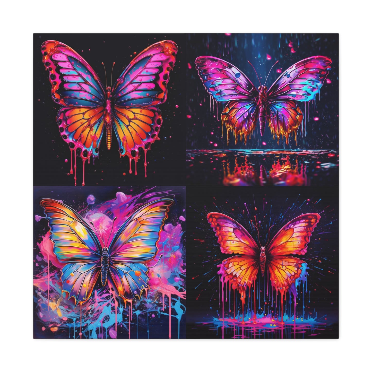 Canvas Gallery Wraps Pink Butterfly Flair 5