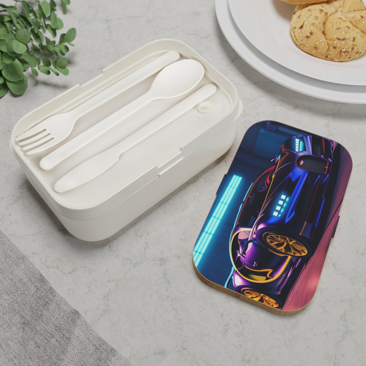 Bento Lunch Box Hyper Bugatti Neon Chiron 4