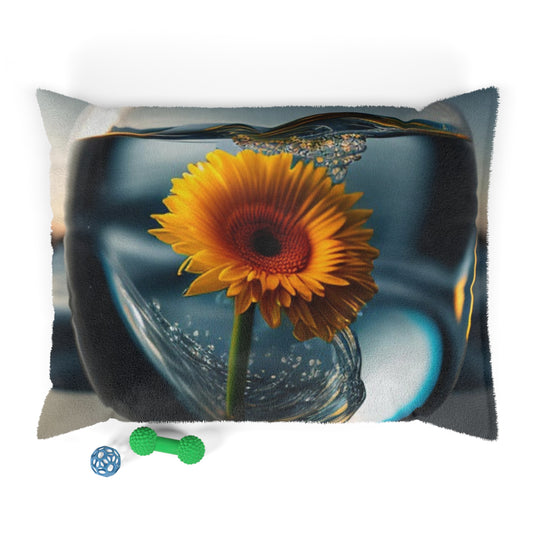 Pet Bed yello Gerbera glass 3