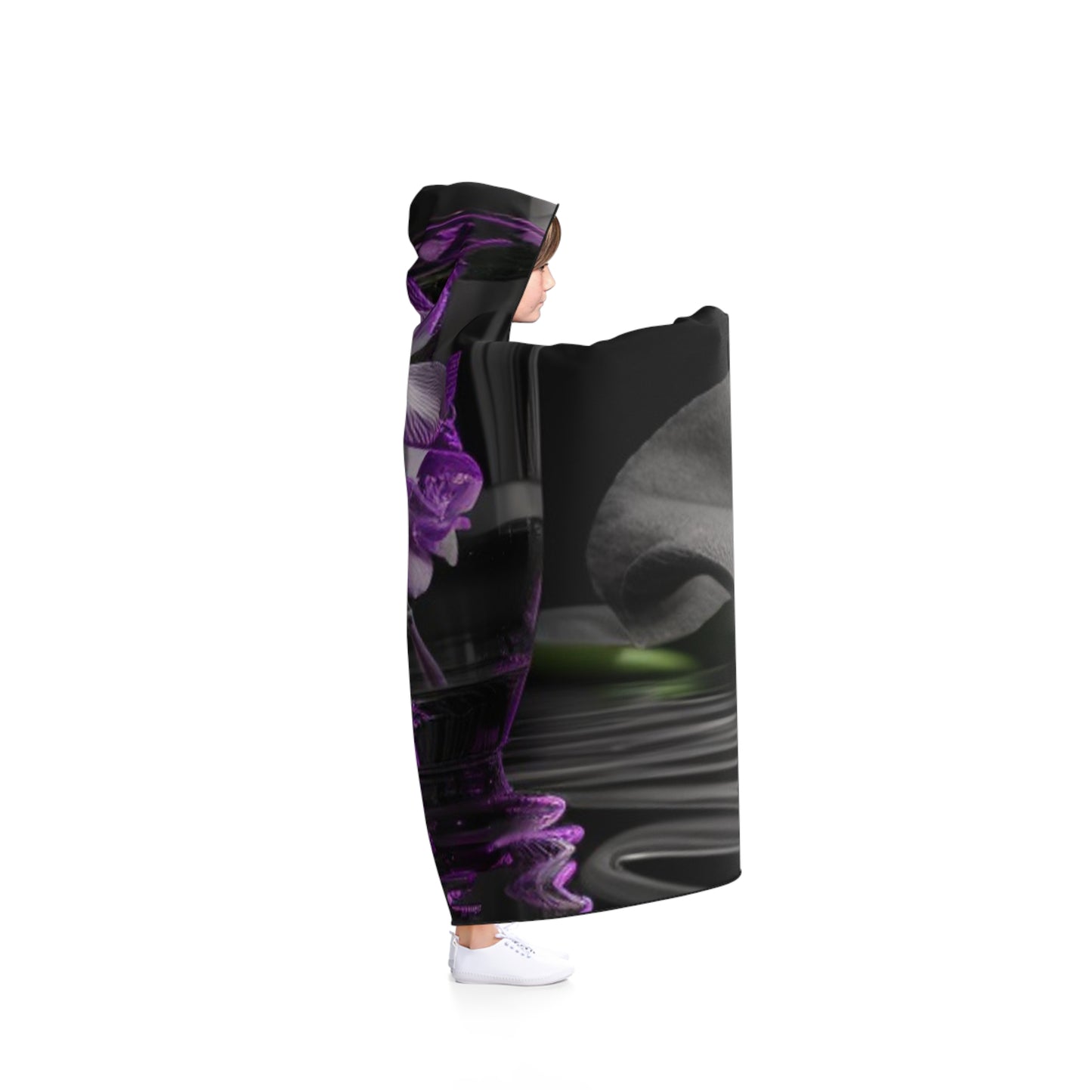 Hooded Blanket Purple Orchid Glass vase 1