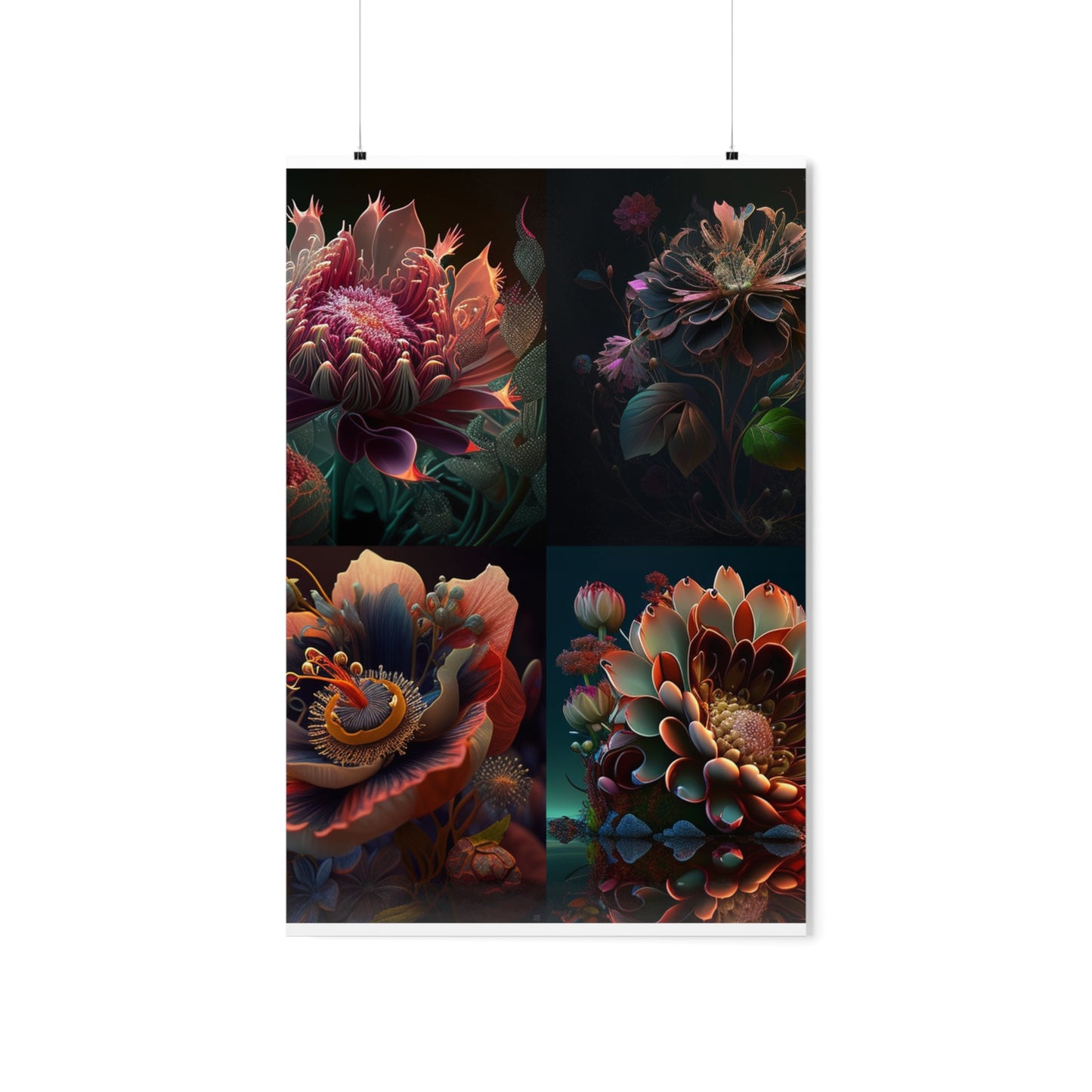 Premium Matte Vertical Posters Flower Arangment 5