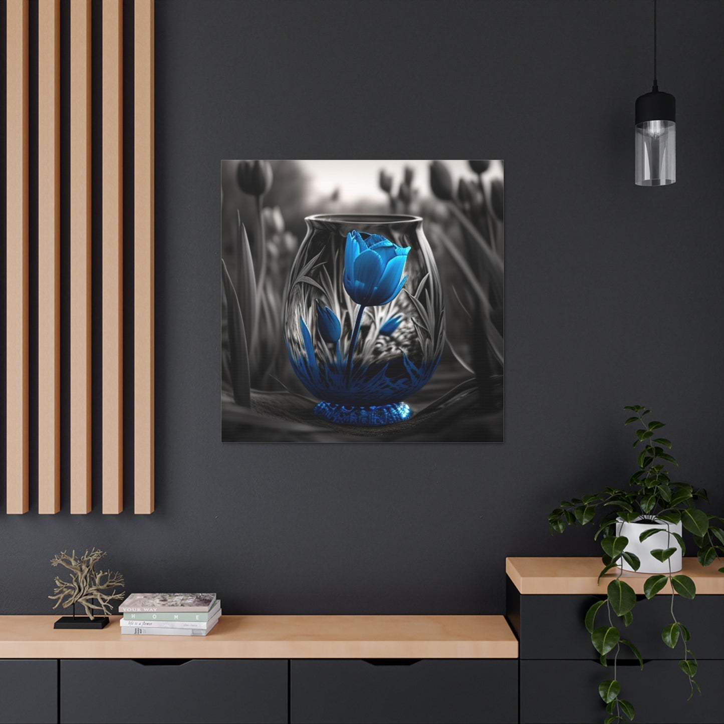 Canvas Gallery Wraps Tulip Blue 3